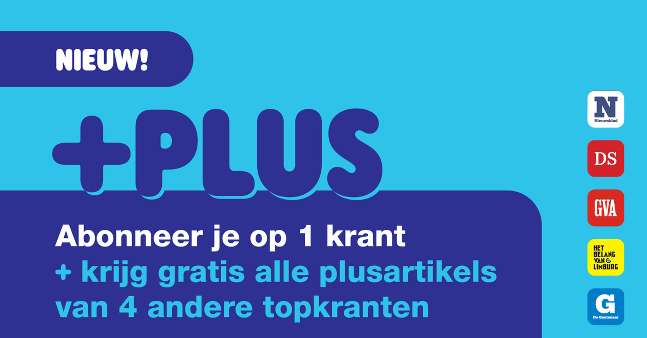 Mediahuis lanceert +PLUS en sloopt alle paywalls voor abonnees